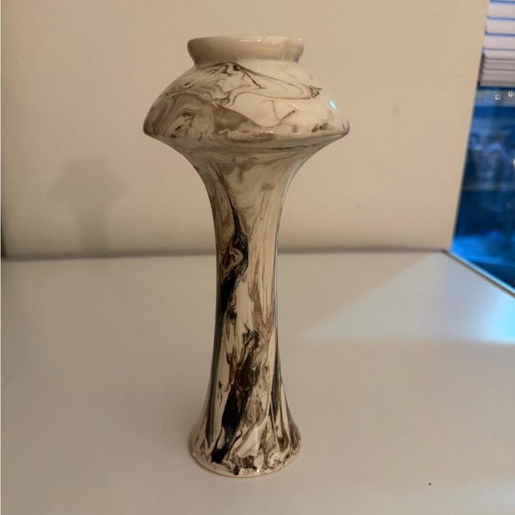 Other - Marble Patterned Ceramic Vase